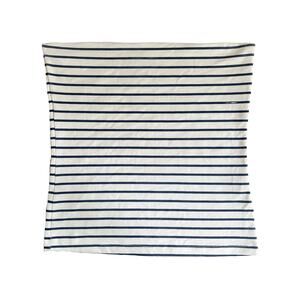 Zara Striped Navy Blue and White Tube Top Sz M 